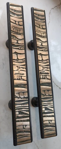 1970's Catholic Church Copper architectual door pull Cover