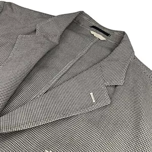 LBM 1911 Men's Unstructered 3-Button Blazer Beige/Black Houndstooth •Italy• 2XL - Picture 1 of 13
