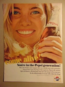 1964 The PEPSI Generation Come Alive PEPSI-COLA vintage print ad - Picture 1 of 1