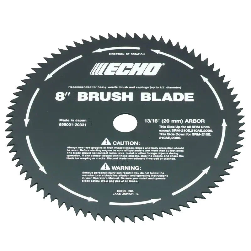 Echo OEM 8" 20mm 80 Teeth Circular Saw Brush Blade 69500120331 SRM-2501 - Image 1 of 1
