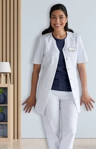 Damenkasack BP1639 weiß Mischgewebe Kasack Damen 34 XS Schwesternkittel Kittel - Bild 1 von 3