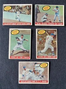 1959 Topps Baseball Card Lot 5 Cards Ernie Banks, Al Kaline, Colavito and more! - Picture 1 of 2