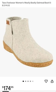 Botines de Lana TAOS Zapato Lanudo Boolly Mujer Talla 38 EE. UU. 7 Avena Usado en Excelente Condición - Imagen 1 de 11