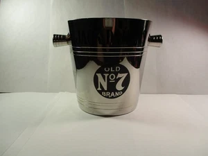 Vintage  2001 JACK DANIELS Old No.7 Logo ICE BUCKET/ BOTTLE CHILLER stainless - Picture 1 of 7