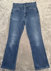 Wrangler 945DEN Jeans Men’s Made In USA Western Regular Fit Straight Blue 30x32 - Picture 1 of 21