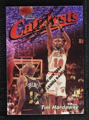 1997-98 Topps Finest Uncommon Silver Refractor 42/1090 Tim Hardaway #132 HOF - Image 1 of 3