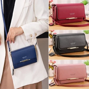 Women Cross Body Shoulder Bag Phone Holder Card Wallet Purse Ladies Handbag Gift - Picture 1 of 26