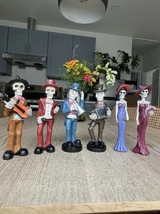 Rara HTF Bellissima La Catrina, Scheletro Figurina Band Giorno dei Morti lotto 6 - Foto 1 di 20