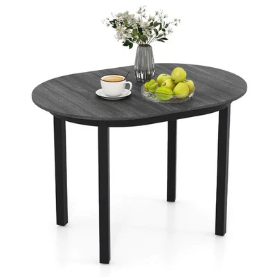 "Mesa de comedor de madera de 43"" con patas de madera de goma para 2-4 personas carga 260 libras" Foto 1 de 4