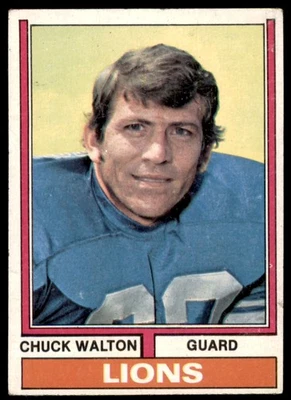 1974 Topps Chuck Walton Detroit Lions #249 EX - Image 1 of 2