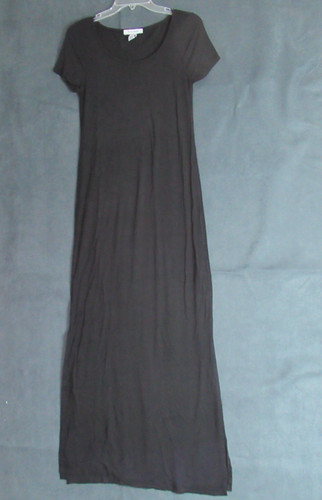 VETEMENTS Abito White Ho Black Market donna XXS nero maxi manica corta casual lounge