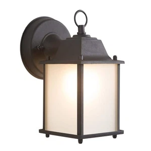 Yosemite Home Decor Tara Collection 1-Light Black Outdoor Wall Lantern Sconce - Picture 1 of 4
