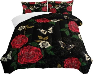 Comforter Set 3D Oil Painting Butterfly Microfiber Comfortable Comforter Set - Picture 1 of 6