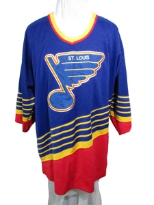 St. Louis Blues Vintage Starter NHL Hockey Trikot Größe XLarge mit Ärmeln getrimmt - Bild 1 von 12