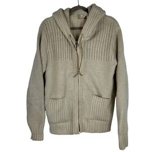 Vtg 70’s Rare Pendleton Lobo Cowichan Lebowski Zip Hoodie Cardigan Sweater SMALL - Picture 1 of 14