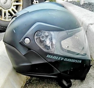 Harley Davidson Full Face Modular Helmet MAtte Black XL, w/Bluetooth &Sun Shield - Picture 1 of 7