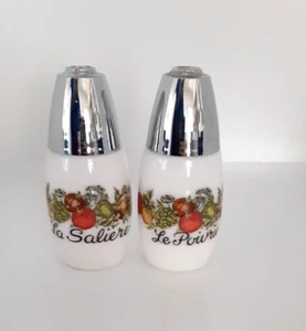 Corning Ware Salt & Pepper Shakers La Saliere - Le Poivrier - Picture 1 of 4