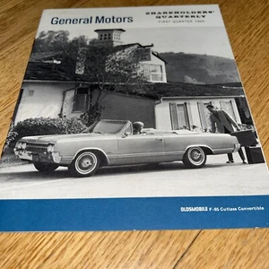 1965 GENERAL MOTORS QUARTERLY SHAREHOLDERs REPORT F-85 Cutlass Convertible - Picture 1 of 9