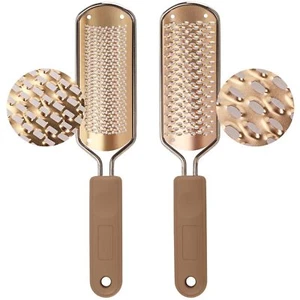 2 Pack Stainless Steel Foot File Callus Remover Dual Sided Pedicure Rasp - Picture 1 of 6