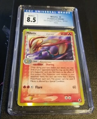 2006 Pokemon Milotic 5/101 Holo EX Dragon Frontiers CGC 8.5 NM/MINT+ - Image 1 of 4