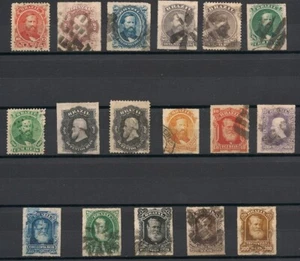 Brazil Stamps 1866-1878 Collection Of 17 Stamps Used - Picture 1 of 1