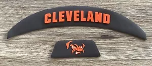 CLEVELAND BROWNS BROWN Parachoques 3D Delanteros y Traseros Riddell F/S Speed Flex Casco - Imagen 1 de 1