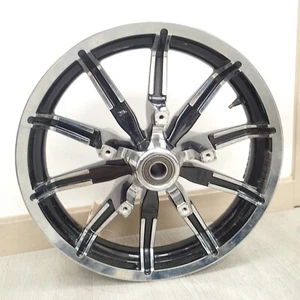 09-LATER HARLEY-DAVIDSON TOURING INPELLER CHROME OEM FRONT WHEEL 43300386 - Picture 1 of 18
