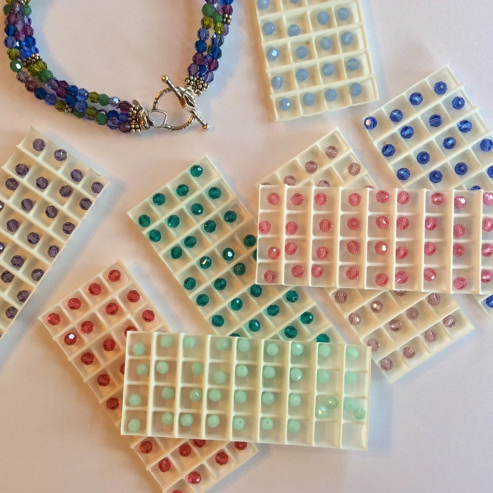 Swarovski® Crystal 4mm Rounds #5000 - Colors - 36 PC. PACK  Choose Color - Image 1 of 1