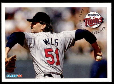 1994 Fleer 222 Carl Willis Minnesota Twins Baseball Card - Image 1 of 2