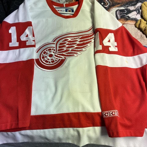 NHL CCM Detroit Red Wings Brendan Shanahan Hockey Jersey, Size L * Used Cover