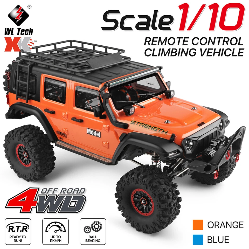 WLtoys 104010 1/10 RC 4WD Off-Road Klettern Auto 2.4G Fernbedienung RTR Autos - Bild 1 von 4