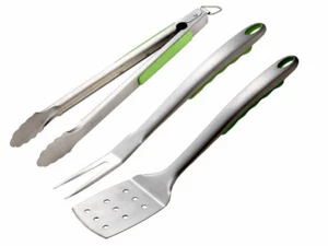 Tepro 8399 Grillbesteck 3-teilig Zange, Gabel, Wender mit Kunststoffgriff B-Ware - Bild 1 von 6