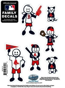 Boston Red Sox Outdoor Rated Vinyl Family Decals MLB Licensed Baseball - Picture 1 of 3