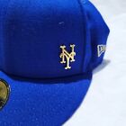 Mets Hat Baseball New Era 59Fifty 7 1/2 MLB Equipment Cap MLB Fitted One Size