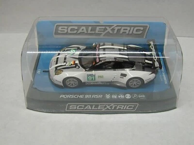 SCALEXTRIC 1/32 SCALE SLOT CAR PORSCHE 911 RSR # 91 - Image 1 of 2