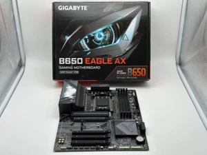 GIGABYTE B650 EAGLE AX AM5 LGA 1718 AMD ATX , DDR5 Triple M.2 READ/FOR PARTS - Picture 1 of 9