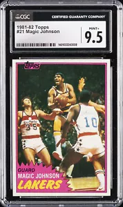 1981-82 TOPPS #21 MAGIC JOHNSON CGC 9.5 - Picture 1 of 2