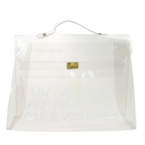 Hermes Vinyl Kelly Beach Handbag SOUVENIR DE L'EXPOSITION 1997 62422 - Picture 1 of 10