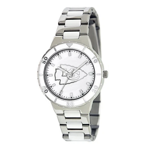 Kansas City Chiefs Ladies Pearl Watch by Game Time NFL-PEA-KC Woman Women Metal Cover