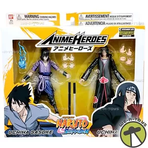 Naruto Shippuden Anime Heroes 2 Pack Itachi and Sasuke Uchiha 2020 BanDai 36945 - Picture 1 of 9