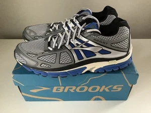 NEW Brooks Beast 14 Men's Running Shoes - Gray/Blue - Sz 10 - Picture 1 of 10