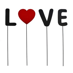 Metal Letter Garden Stakes Welcome Home Love Yard Sign Plant Pot Decor Lawn A... - Picture 1 of 7