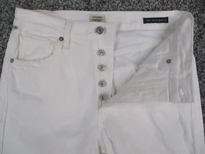 Jeans Citizens of Humanity donna 25 denim bianco smerigliato vita alta taglio 26x25 - Foto 1 di 18