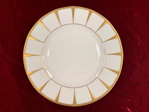 Furstenberg Grecque Athena Breakfast Plate Bavaria White Gold 1966-2006 (O) - Picture 1 of 3
