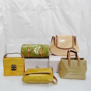 Louis Vuitton Hand Bag Shoulder Bag 5 set Yellow Vernis 4603910 - Picture 1 of 11