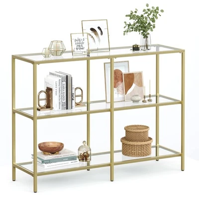39.4 Inch Console Table with 3 Shelves, Sofa Tables, Modern Entryway Table, M... - Image 1 of 4