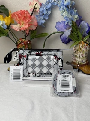 Vera Bradley молнии id и ремень игривый пингвины серый ~ новый с Ярлыками сняты с производства узор - Изображение 1 из 4