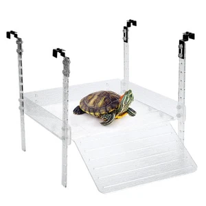 Basking Platform for Aquatic Turtles 40 Breeder 75 Gallon Aquatic Reptile Ramp D - Picture 1 of 8