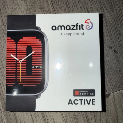 Amazfit Active Smart Watch 42mm Fitness Tracker -Black *NEW SEALED, See Pics* - Image 1 of 4