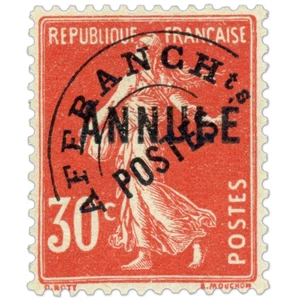 FRANCE COURS D'INSTRUCTION PRÉO N° 58-CI 1, TIMBRE NEUF* SIGNÉ EXPERT CHEZ BRUN - Imagen 1 de 3